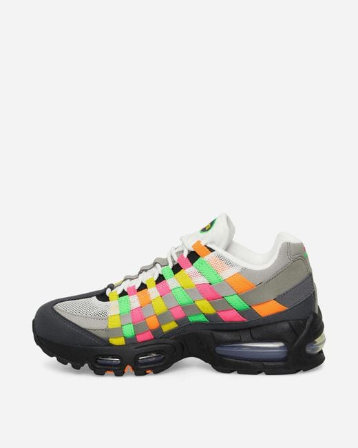 Nike Multicolor Air Max 95 Big Bubble Woven Sneakers Hyper Pink / Green Strike for men