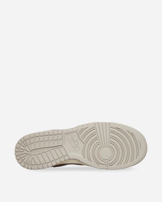 Nike White Dunk Low Retro Sneakers Phantom Gym for men