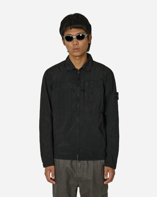 Mens stone island nylon overshirt hot sale