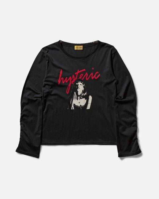 トップス hysteric glamour girl design tee Black HYSTERIC GLAMOUR ◇ T-shirt / COURTNEY LOVE / S / Cotton
