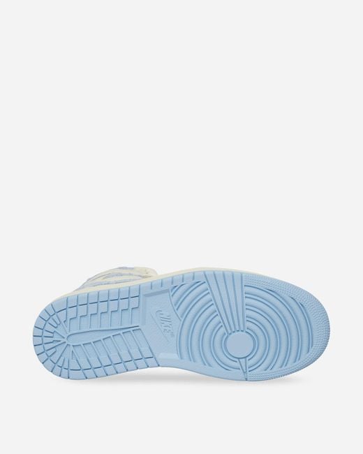 Nike Women S Air Jordan 1 Retro High Og Sneakers Pale Ivory / Psychic Blue