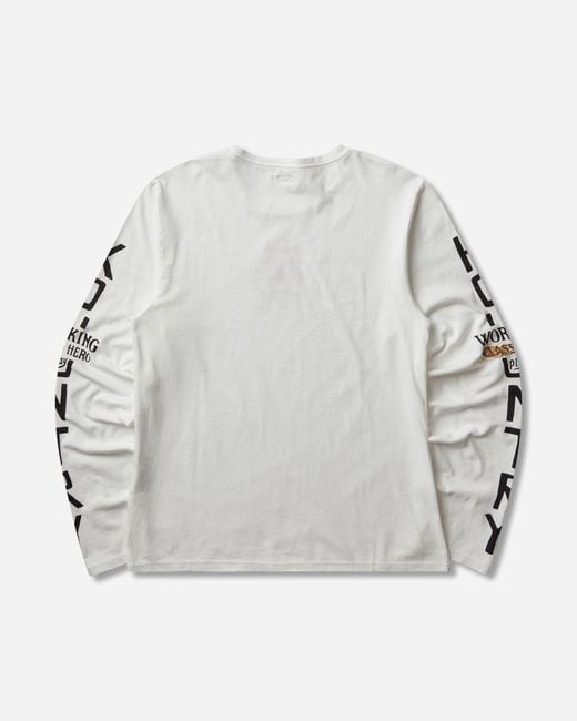 Kapital Gray S 20/-Jersey Crew Longsleeve T-Shirt (Peckish Kap) for men