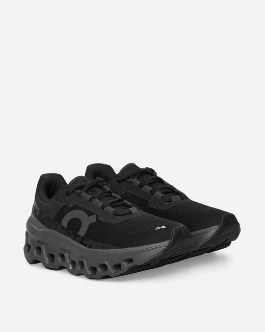 On Shoes Black Wmns Cloudmster Sneakers Triple
