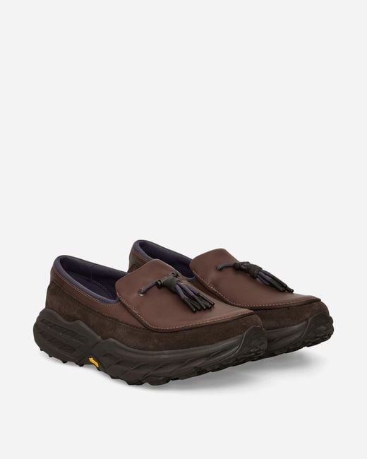 Hoka One One Brown Speed Loafers Walnut / Cast Iron for men