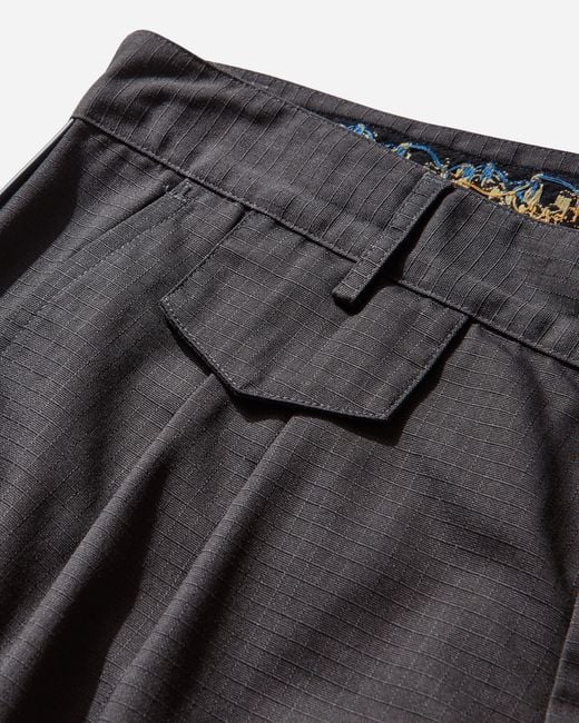 GR10K Gray Men S Piping Ripstop Pants Stone for men