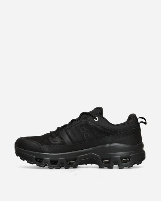 On Shoes Black S Cloudrock Low Wp Sneakers for men