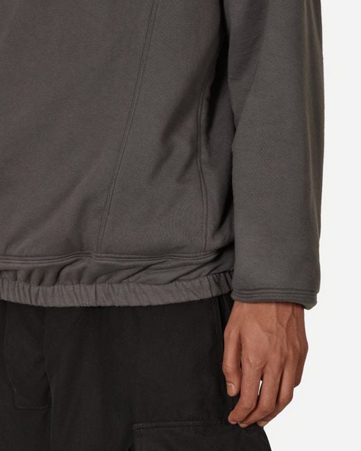 BRYAN JIMENE`Z Gray Insulated Pullover Graphite for men