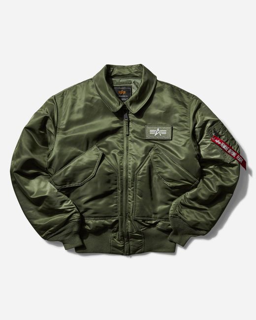 Alpha Industries S Cwu 45 Jacket Sage in Green for Men | Lyst