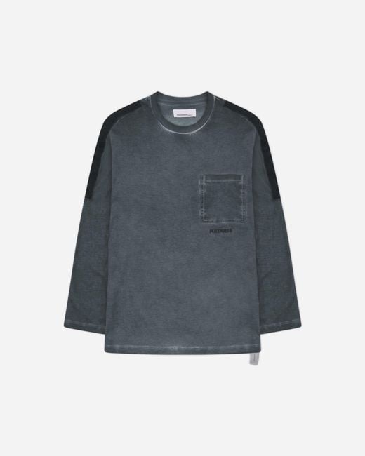 Oamc Peacemaker Blue S Velcro Applique Longsleeve T-Shirt Light for men