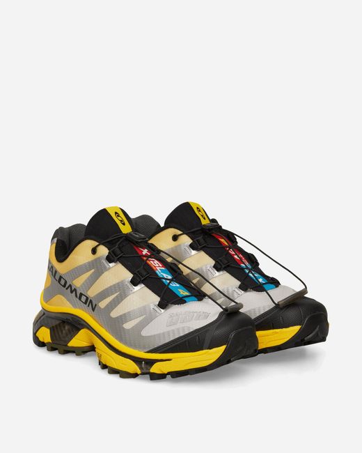 Salomon Yellow Xt-4 Og Sneakers Silver / Black / Lemon for men