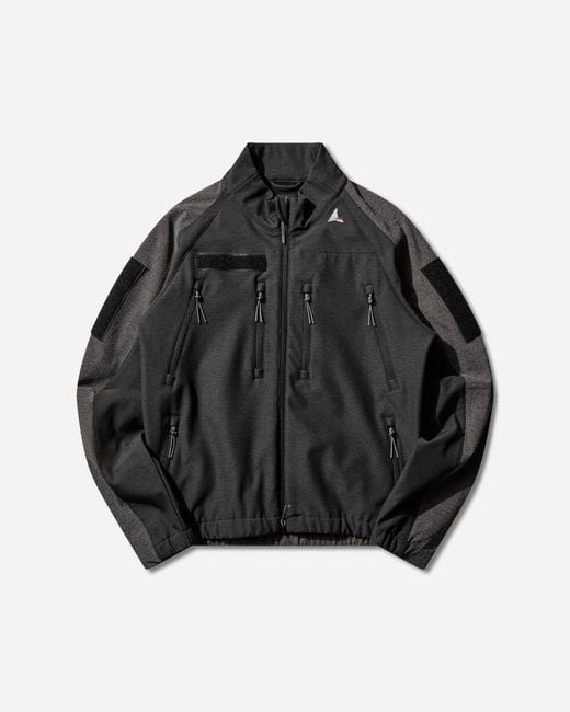 Roa Black Testudo Reinforced Softshell Jacket for men