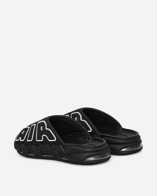 Nike Air More Uptempo Slides Black for men