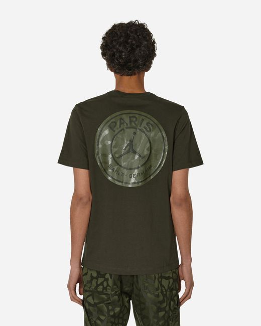 Nike Green Paris Saint-Germain Logo T-Shirt Sequoia for men