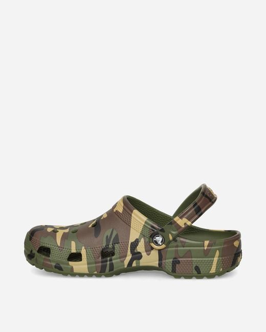 CROCSTM Classic Camouflage Clogs Army Green for men