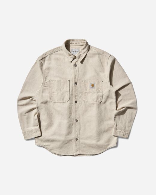Carhartt Men S Walter Shirt Jacket Natural for men