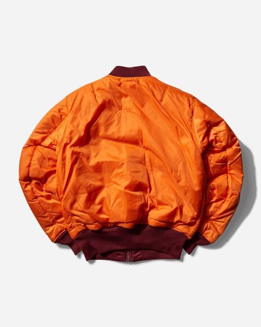 Alpha Industries Red Alpha Industries MA-1 Reversible Bomber Jacket for men