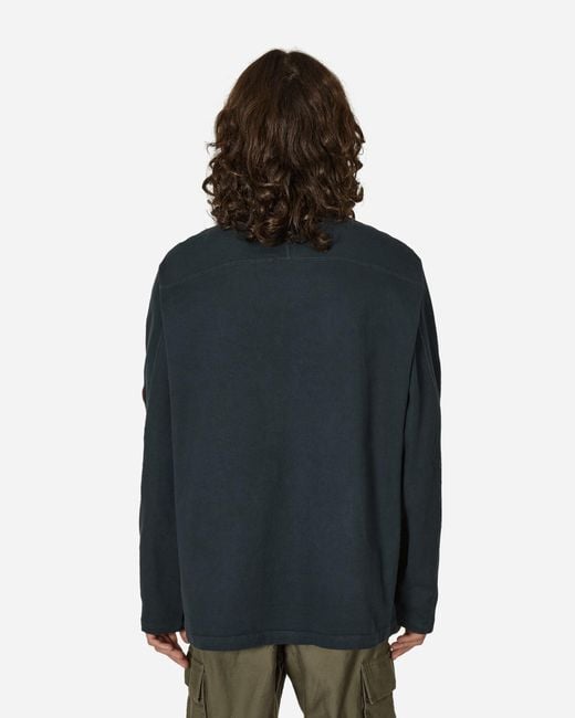 Cav Empt Overdye Forward Line Heavy Longsleeve T-Shirt in Blue for
