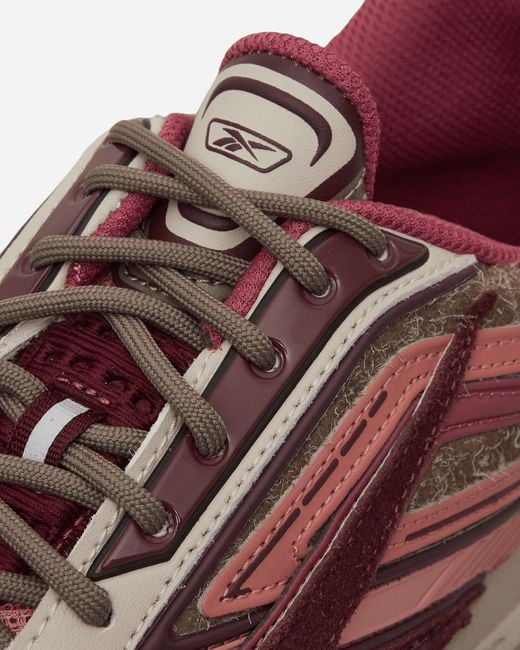 Reebok Pink Premier Road Ultra Sneakers Cherry Hairy Suede for men