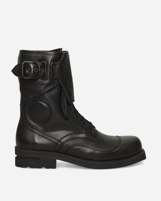 Kiko Kostadinov Black Men S Fitz Military Boots Petrol for men