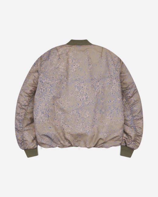 Oamc Peacemaker Gray S Minimal Bomber Jacket Bark for men