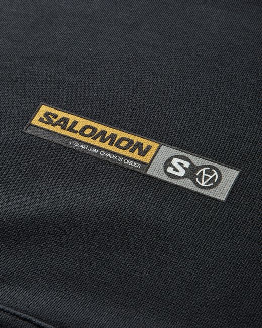Salomon Black Slam Jam Hoodie Deep for men