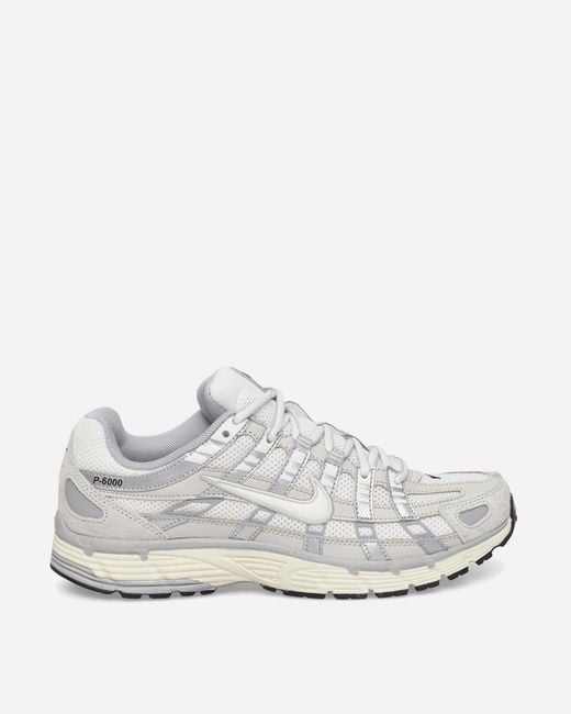 Nike White P-6000 Sneakers Light Bone / Pale Ivory for men