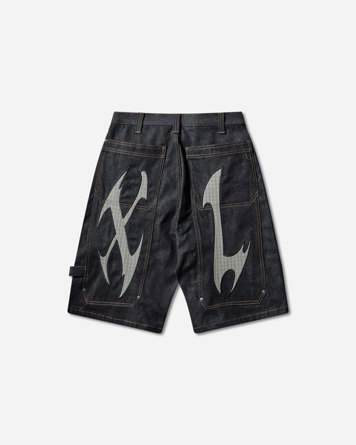 Xlarge Blue Men S Cut Out Xl Loose Shorts Indigo for men