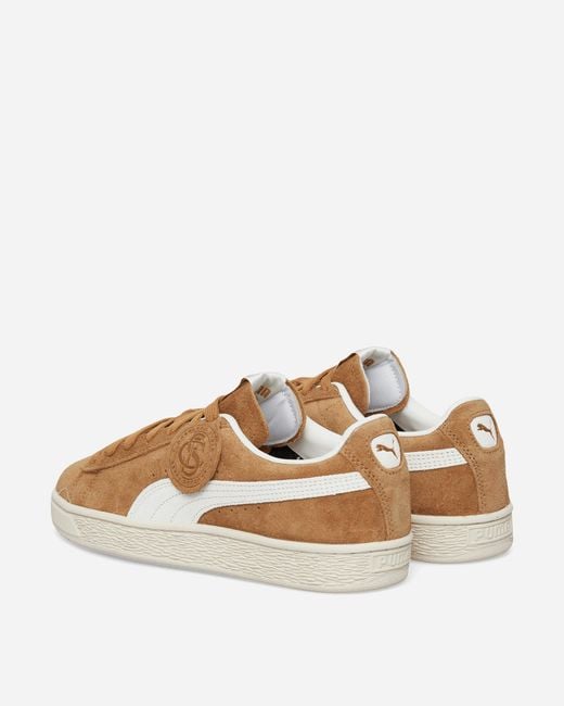 PUMA Brown Suede Charles F. Stead V Sneakers Honey Butter for men