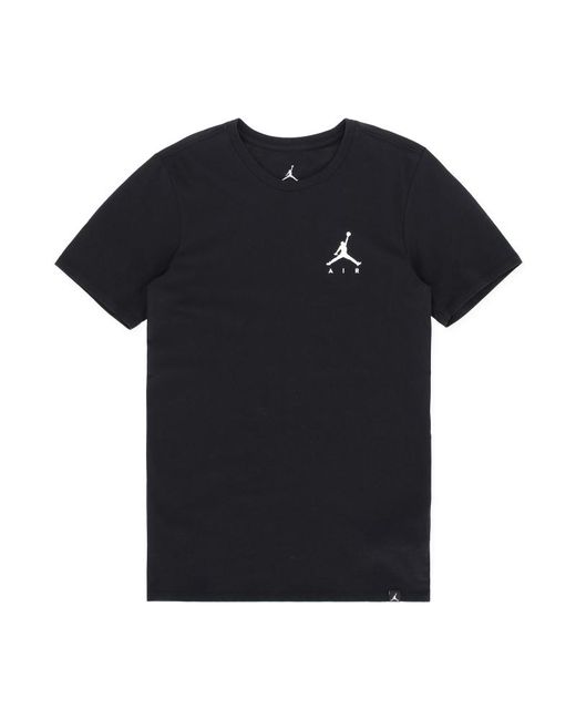 Nike Jordan Jumpman Air Embroidered Tee in Black for Men | Lyst