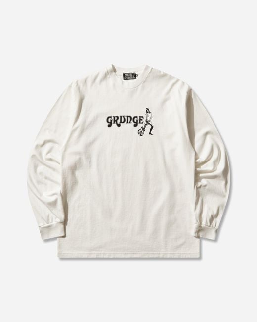 Hysteric Glamour Natural Men S Grunge Longsleeve T-shirt for men