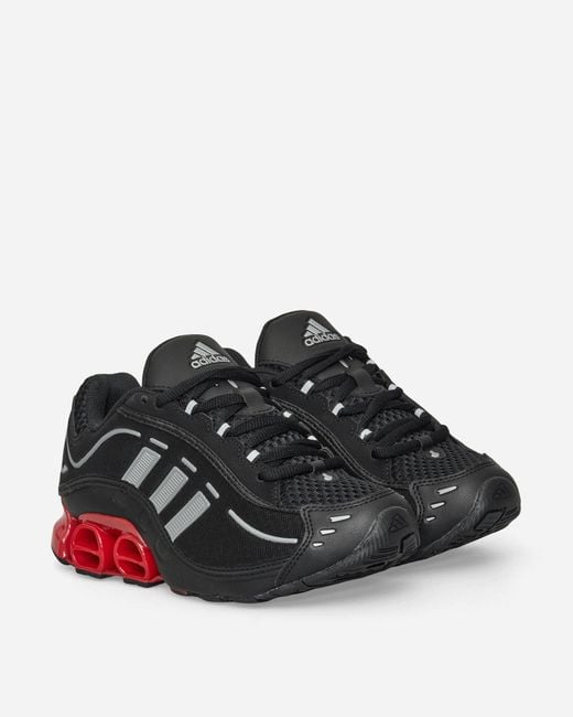 Adidas Black Megaride O1 Sneakers Core Better Scarlet for men