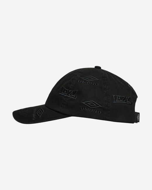 Umbro Black Lazy Cap for men