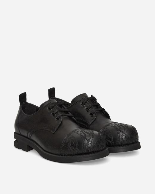 Kiko Kostadinov Black Men S Atro Lace Up Shoes Soot for men