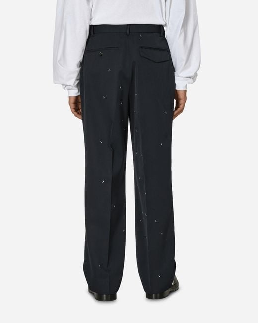 Undercover Black Pleated Pants Dark for men