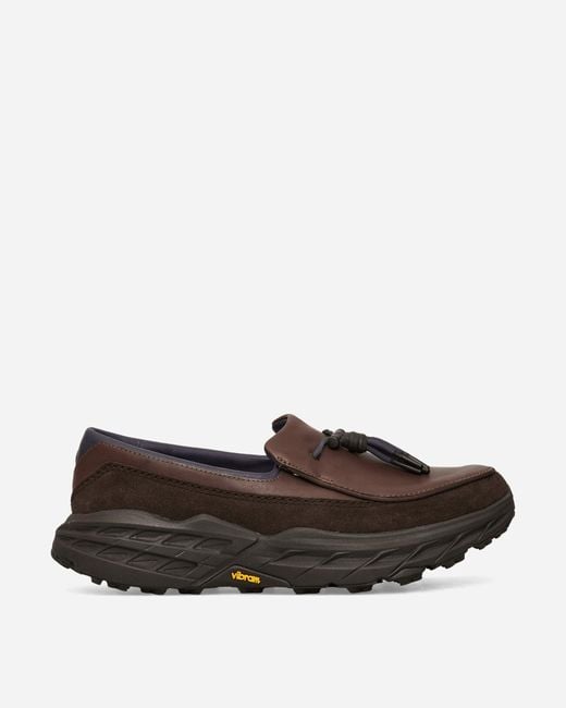 Hoka One One Brown Speed Loafers Walnut / Cast Iron for men