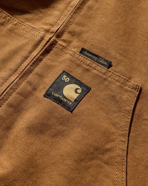 Carhartt Brown Men S Og Active Jacket 50th Anniversary Edition Canvas Hamilton / Camo Trebark for men