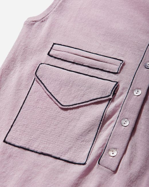 Kiko Kostadinov Pink S Kreiner Knit Rollneck Top Pale