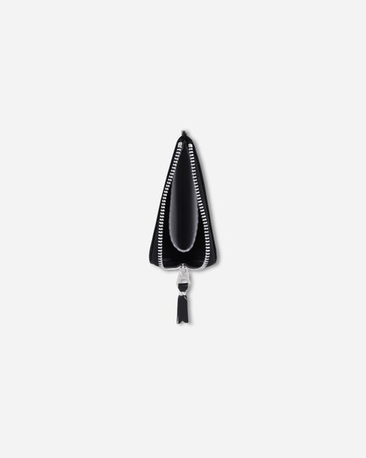Comme des Garçons Mirror Inside Zip Around Wallet Black / Silver for men