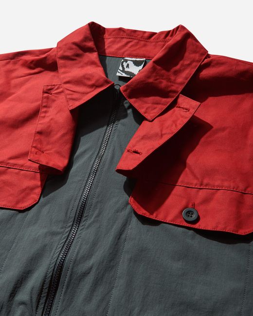 GR10K Red S Field Overshirt Scarlet for men