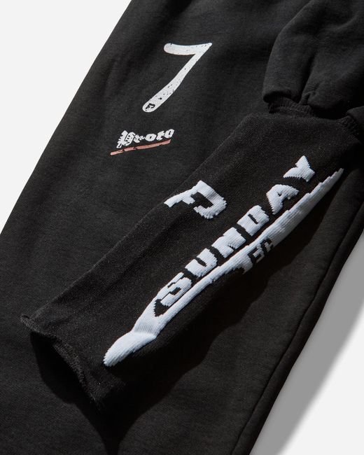 PROTOTYPES Black Stirrup Sweatpants for men