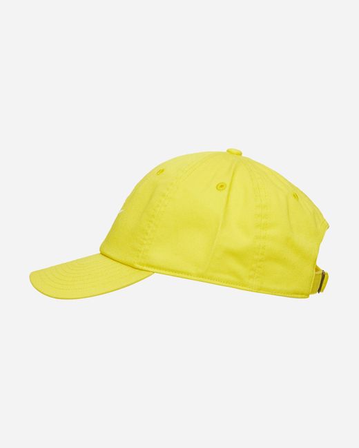 Nike Yellow Club Unstructured Futura Wash Cap Lightening / White for men