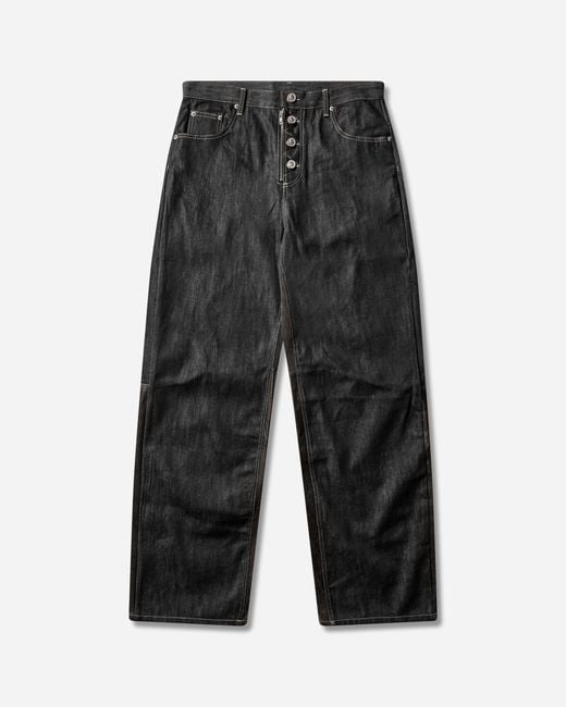 Protocol Index Men S Paneled Hybrid Denim Pants Indigo / Leather