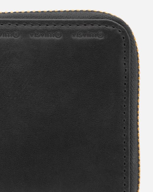 Visvim Black Leather Bi-Fold Wallet for men