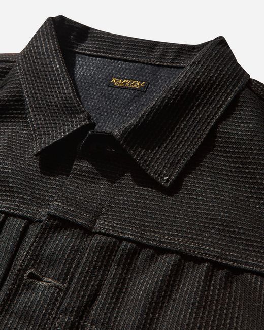 Kapital Black S Century Denim No.9 1St Jacket Mud Dye for men