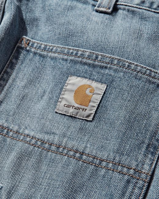 Carhartt Blue Og Double Knee Pants (Burst Washed) for men
