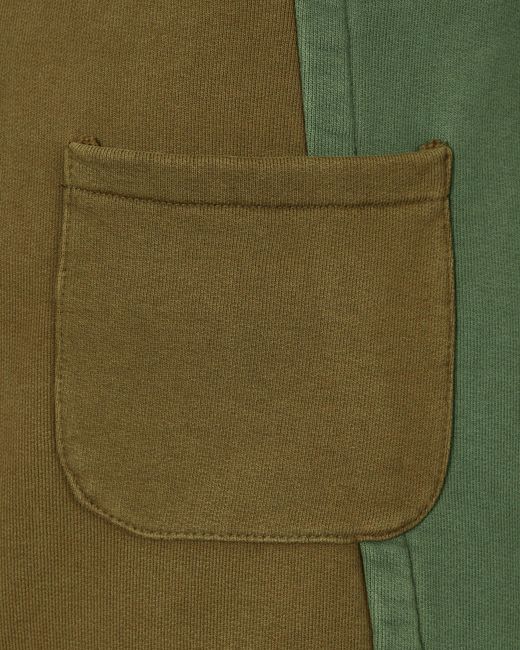 SLAM JAM Green Panel Sweatpants for men