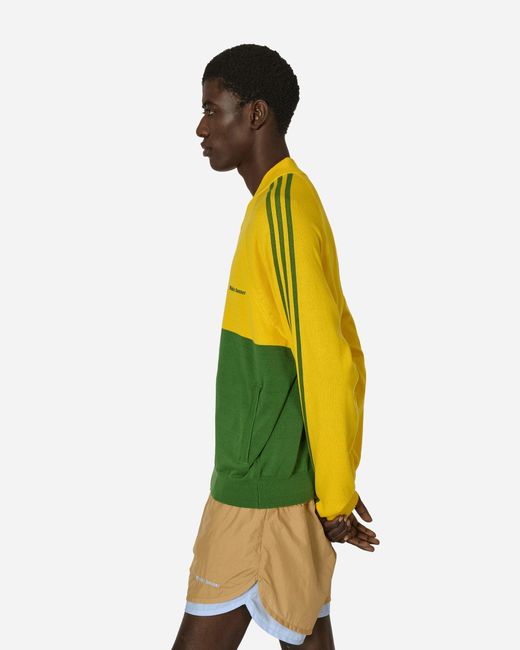 Adidas Yellow Wales Bonner New Knit Track Top Bold / Crew for men