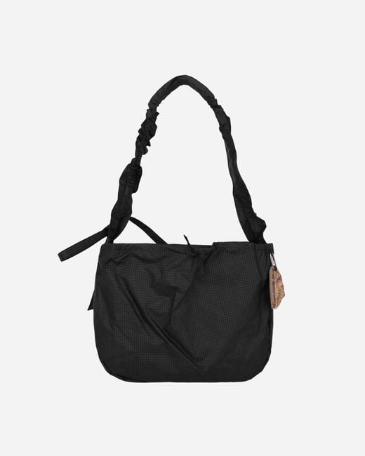 STORY mfg. Large Crossbody Drawstring Port-All Bag Obsidian in