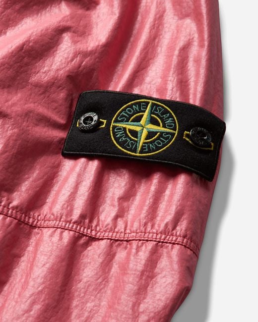 Stone Island Pink S Light Nylon 3L-Tc Jacket Geranium for men