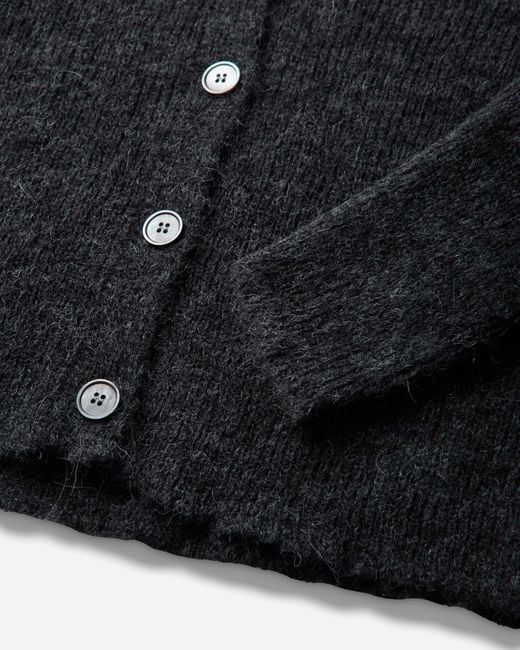 Our Legacy Black S Mazzy Polo Charcoal Melange